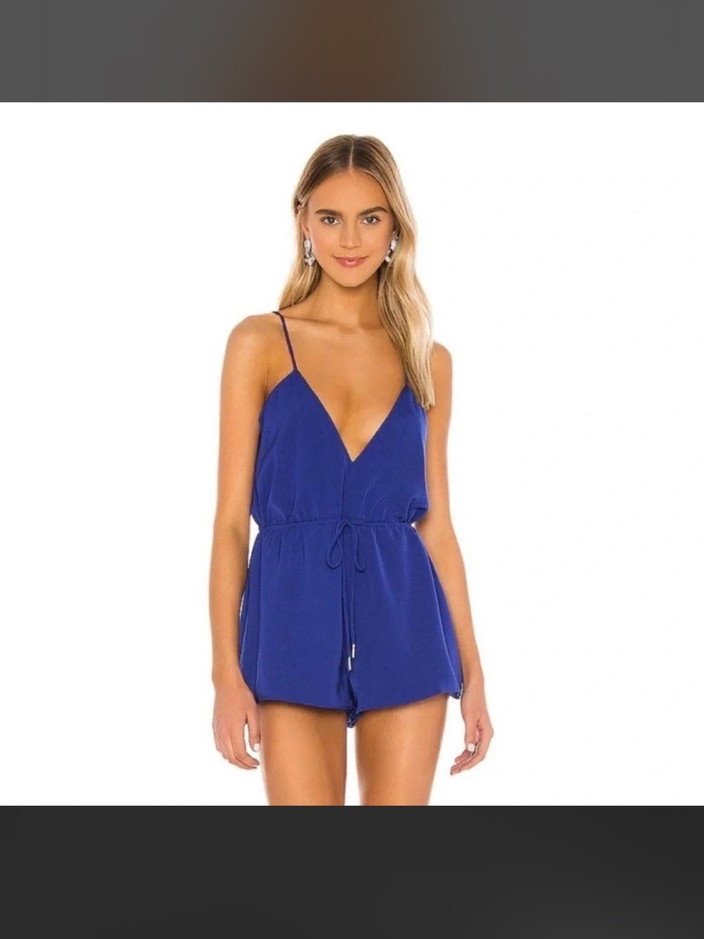 Electric Blue Sleeveless Romper